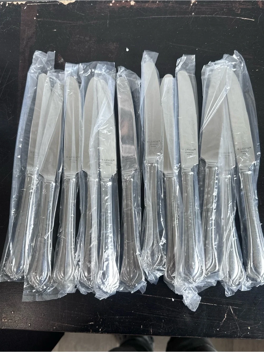 Lenox Alcott‎ Dinner Knives – Set of 12 – Stainless Flatware –  New